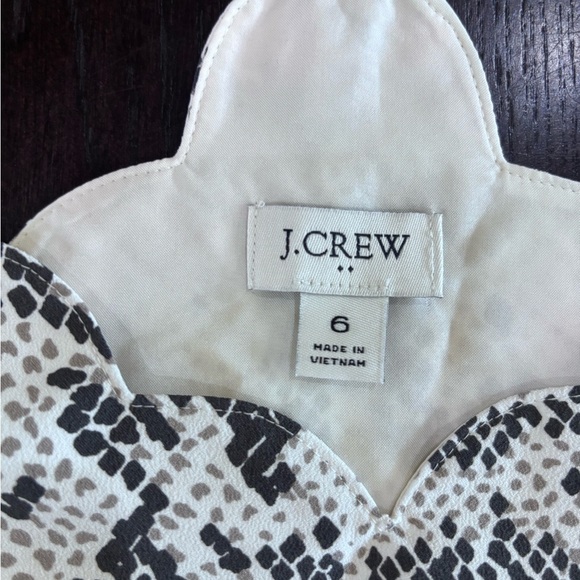 J Crew Snakeskin Print Halter Tank Top Style Blouse Size 6 - Picture 6 of 12
